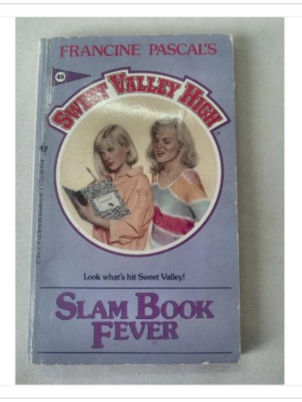 Slam Book Fever Francine Pascal 1988 First Edition Paperback Vintage Novel Read